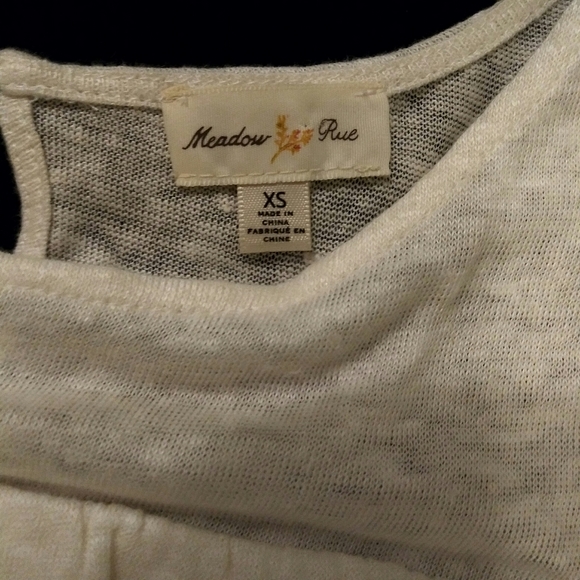 Anthropologie Meadow Rue Boho Cold Shoulder Top - Picture 3 of 8